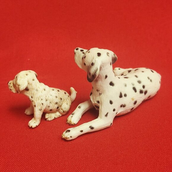 Schleich Dalmatian Dog Figurines Adult and Puppy 1997 - Picture 2 of 9